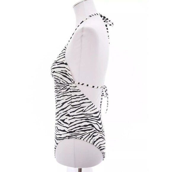 Charlie by Matthew Zink MZ One Piece Swimsuit Zebra Print Sz Large - Picture 5 of 9